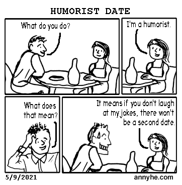 Date with a humorist